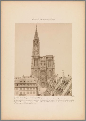 View of the cathedral of Notre-Dame in Strasbourg