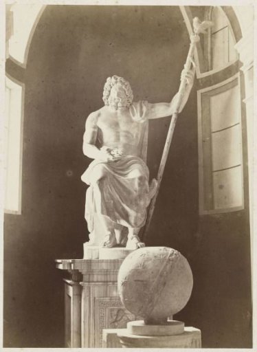 Sculpture of Jupiter in the Vatican Museums in Vatican City, Italy