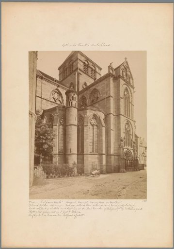 View of the façade of the Church of Our Lady in Trier