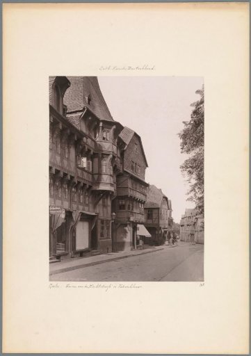 Half-timbered houses on the Marktstrasse in Goslar