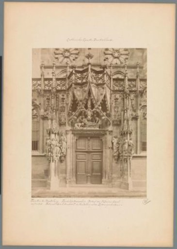 Portal of the Saint-Laurentius Chapel of the Cathedral of Notre-Dame in Strasbourg