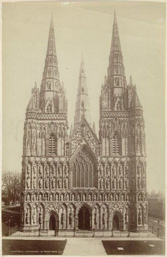 Cathedral of Lichfield in Staffordshire