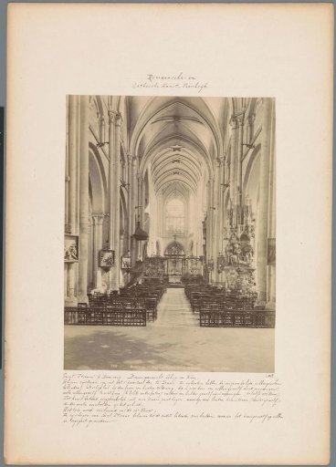 Interior of the church of Saint-Étienne, Beauvais, with a view of the choir