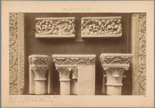 Gypsum casts of reliefs and capitals from the Musée des monuments français in Paris