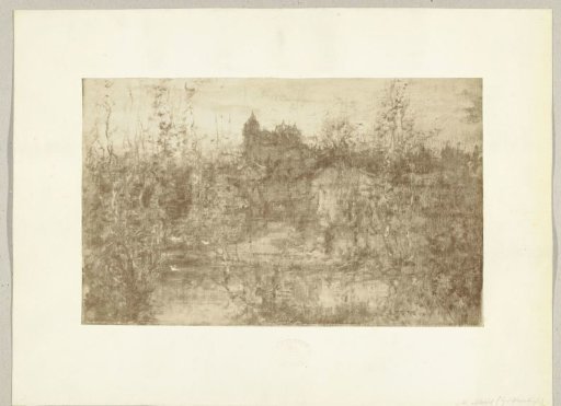 Painting 'The Enchanted Castle' by Matthijs Maris