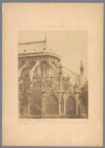 Exterior of the choir of Notre-Dame in Paris