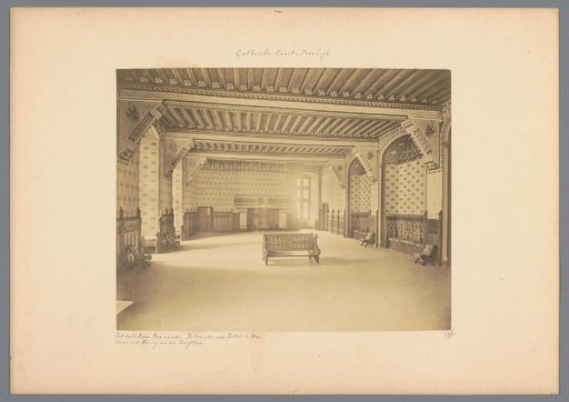Interior of a bedroom in the Château de Pierrefonds
