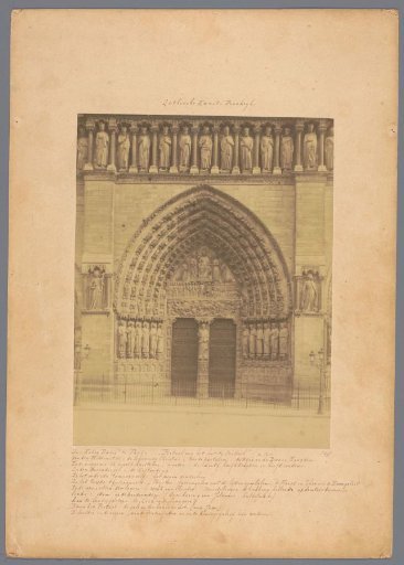 Portal of the Last Judgment of Notre-Dame in Paris