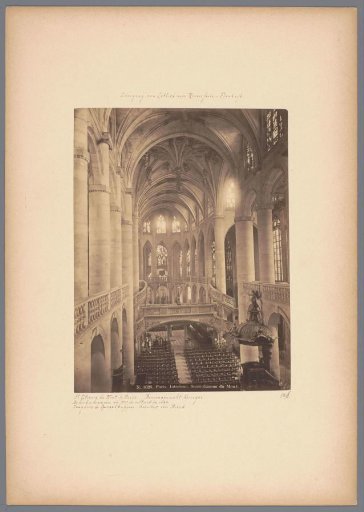 Interior of Saint-Étienne-du-Mont in Paris, viewed towards the choir