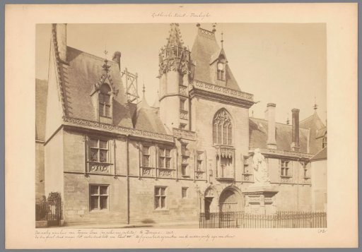 Facade of the Palais Jacques-Cœur in Bourges