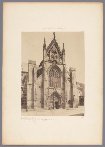 Facade of the monastery of Saint-Remi in Reims