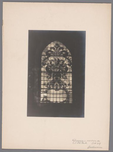 Painted window in the Village Church of Oostvoorne