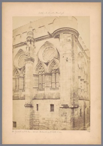 Part of the facade of the Synodal Palace in Sens