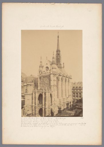 View of the Sainte-Chapelle in Paris