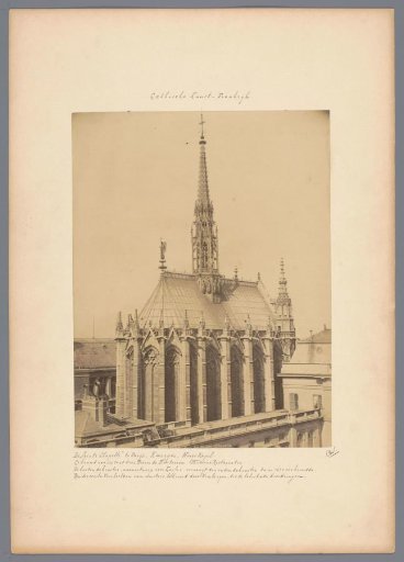 View of the Sainte-Chapelle in Paris