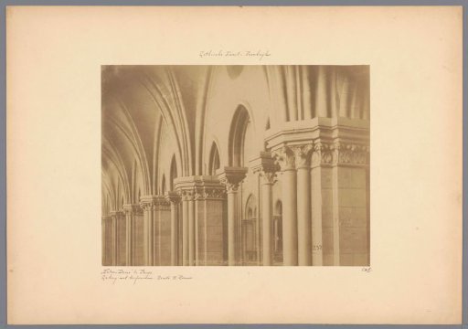 Row of Columns in Notre-Dame in Paris