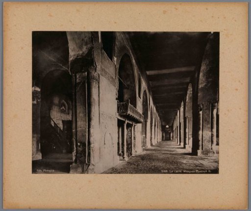 Interior of the Ibn Tulun Mosque at Cairo