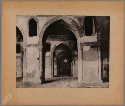 Interior of the Ibn Tulun Mosque at Cairo