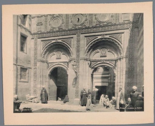 Portal of the Al-Azhar Mosque at Cairo