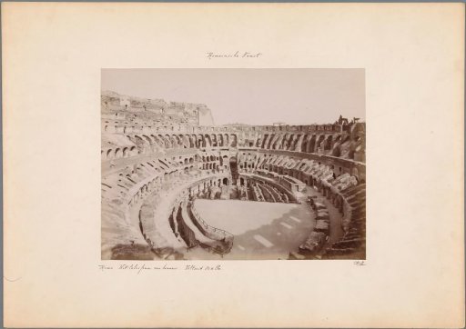 Interior of the Colosseum in Rome