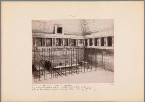 The tepidarium in the Forum Baths in Pompeii
