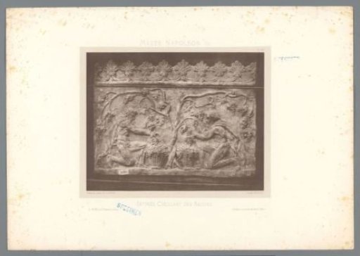 Relief from the Musée Napoléon III of satyrs picking grapes
