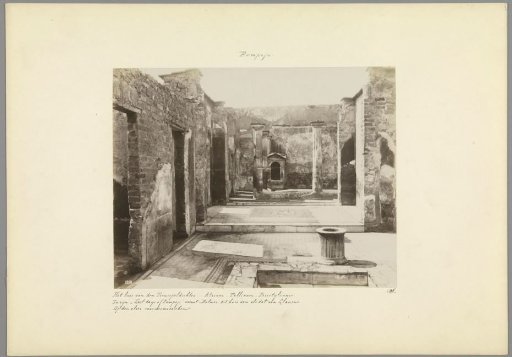 Interior of the Casa del Poeta Tragico in Pompeii