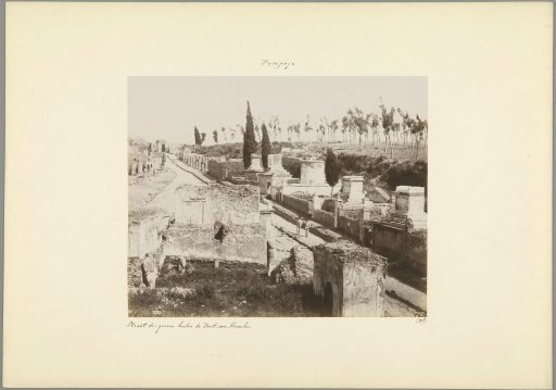 View of the Via delle Tombe in Pompeii