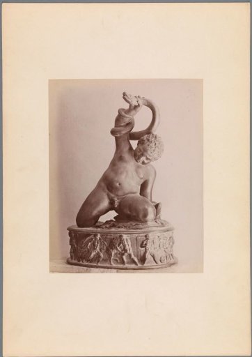 Statue of Heracles as a child wrestling with two snakes, by G. Della Porta