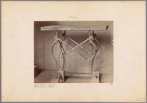 Table with a bronze base, from Pompeii
