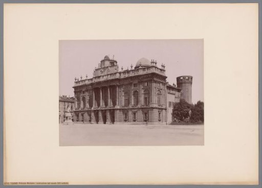 Front View of Palazzo Madama in Turin, Italy