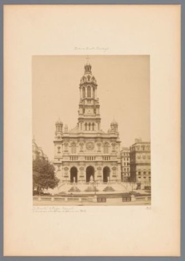 Facade of the Église de la Sainte-Trinité in Paris