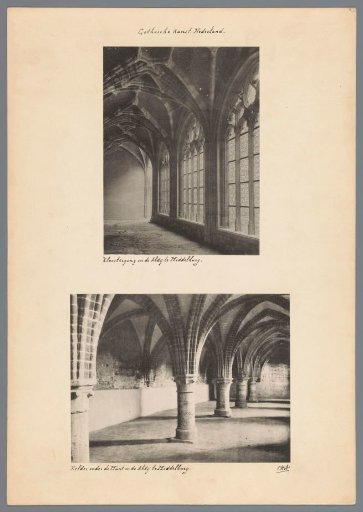 Overview of Two Interiors of the Abbey of Our Lady in Middelburg