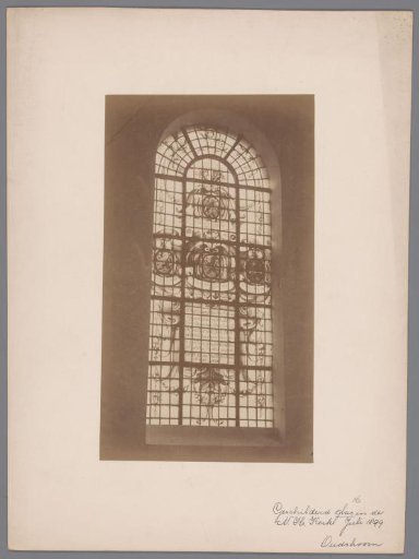 Painted window in the Oudshoorn Church of Oudshoorn