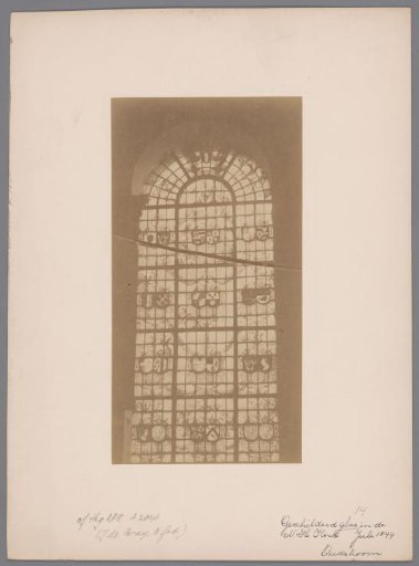 Painted window in the Oudshoorn Church of Oudshoorn