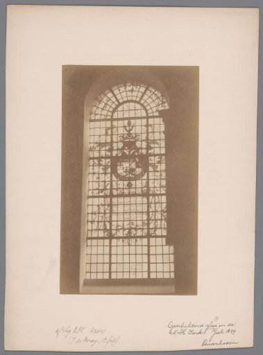 Painted window in the Oudshoorn Church at Oudshoorn