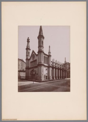 Exterior of the Tempio Valdese in Turin, Italy