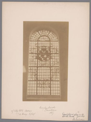 Painted window in the Oudshoorn Church at Oudshoorn