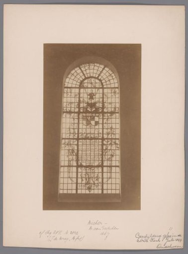 Painted window in the Oudshoorn Church at Oudshoorn