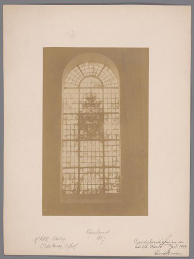 Painted window in the Oudshoorn Church at Oudshoorn