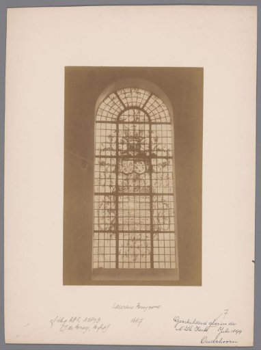 Painted window in the Oudshoorn Church at Oudshoorn