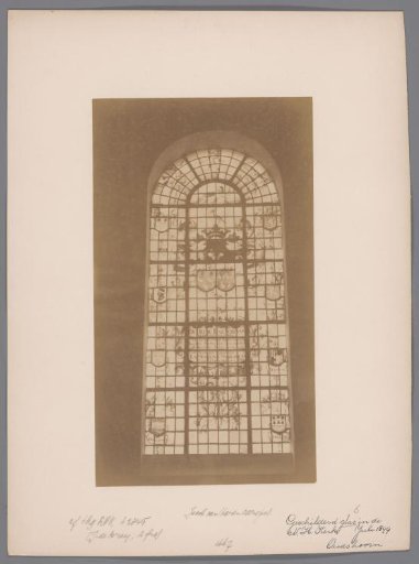 Painted window in the Oudshoorn Church at Oudshoorn