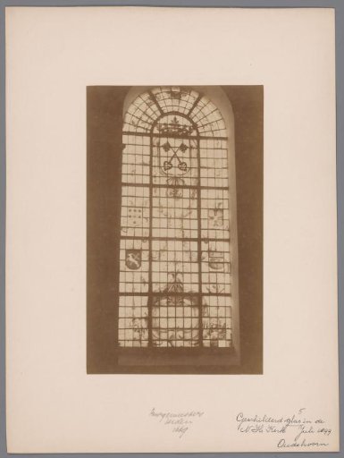 Painted window in the Oudshoorn Church at Oudshoorn