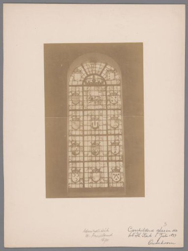 Painted window in the Oudshoorn Church at Oudshoorn