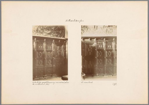 Overview of two views of a wall paneling