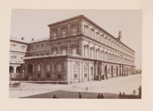 Facade of the Palazzo Reale in Naples, Italy