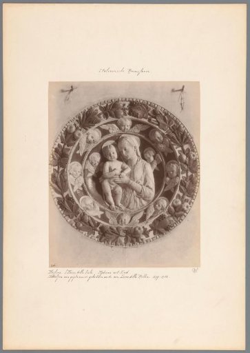 Medallion with Madonna and Child, probably by Luca della Robbia