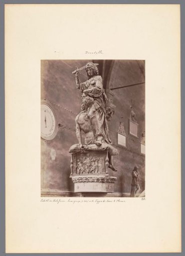 Sculpture of Judith and Holofernes by Donatello in the Loggia dei Lanzi in Florence