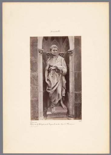 Sculpture of the prophet Jeremiah by Donatello at the Cathedral in Florence