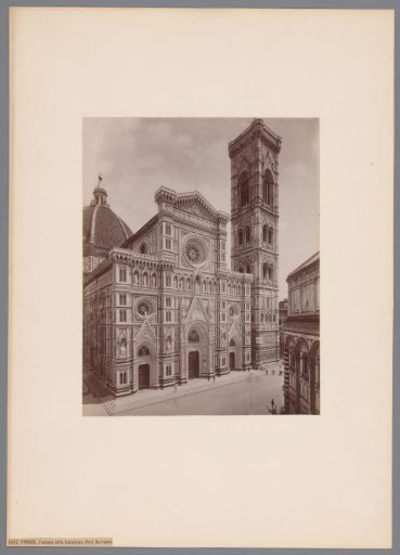 Vestibule and campanile of the Cathedral of Florence, Italy